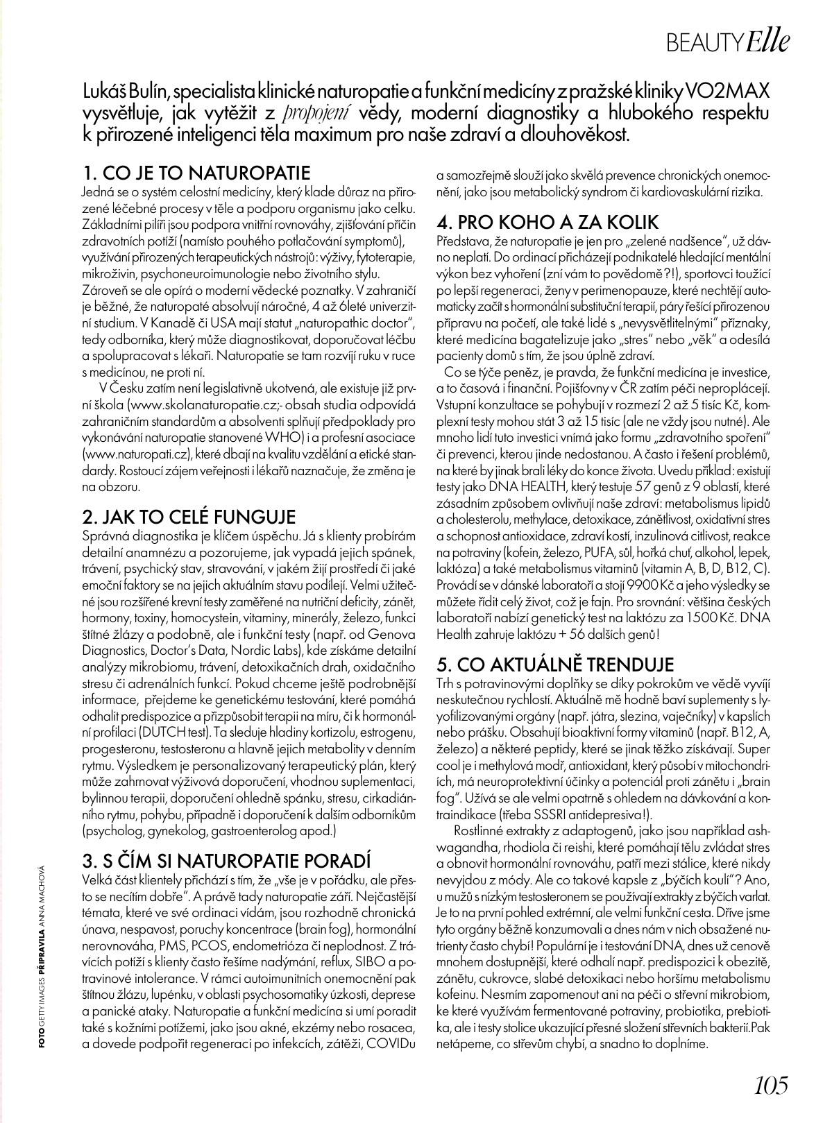 Rozhovor Tělo, uzdrav se – Lukáš Bulín v magazínu BEAUTY Elle